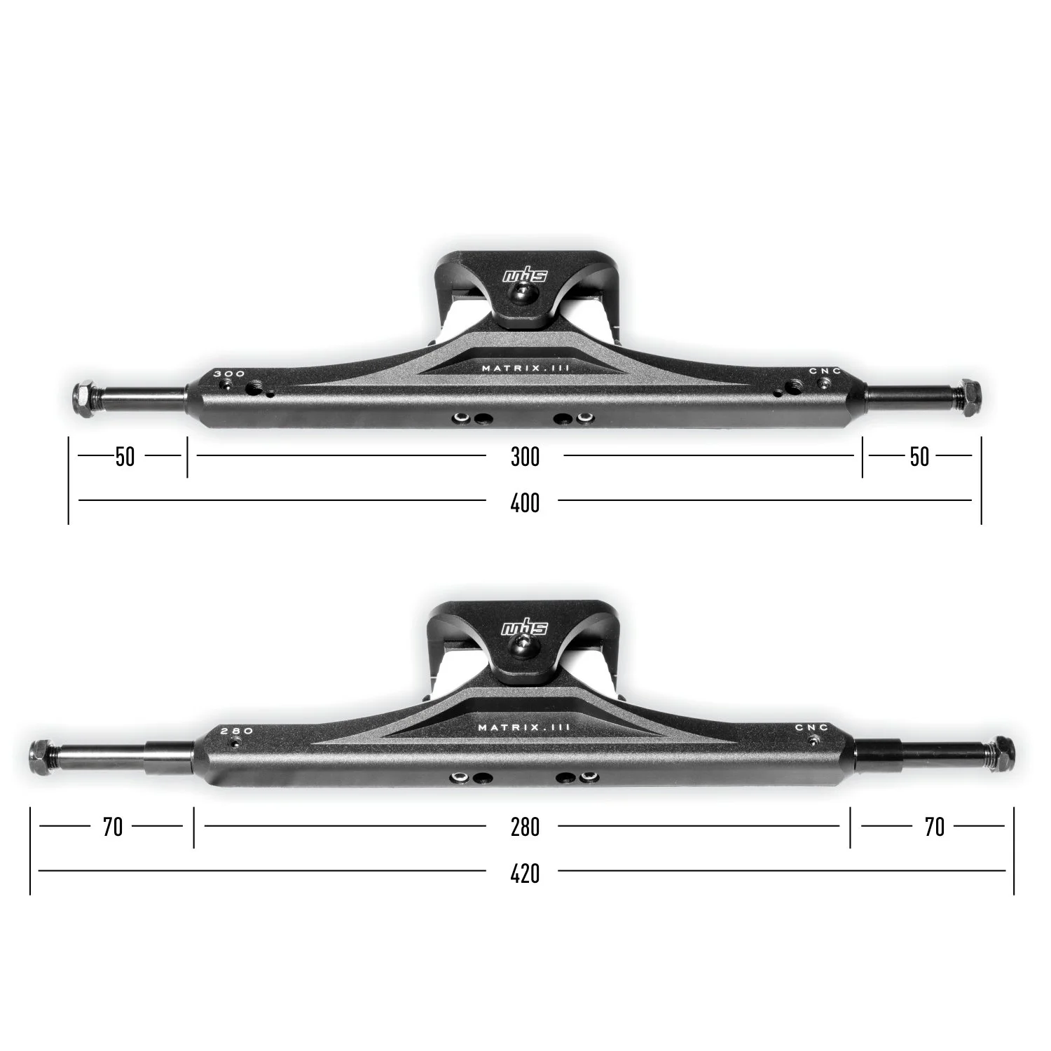 MBS Matrix CNC Mountain Board Truck 420mm — MBS.COM